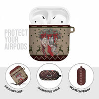 Cat And Sock Christmas AirPods Case Xmas Holiday Patterns - Wonder Print Shop