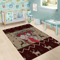 Cat And Sock Christmas Area Rug Xmas Holiday Patterns - Wonder Print Shop