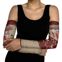 Cat And Sock Christmas Arm Sleeves Xmas Holiday Patterns - Wonder Print Shop