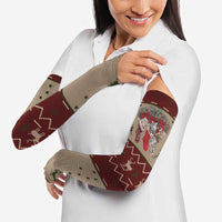Cat And Sock Christmas Arm Sleeves Xmas Holiday Patterns - Wonder Print Shop