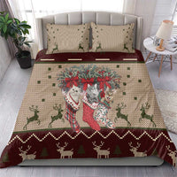 Cat And Sock Christmas Bedding Set Xmas Holiday Patterns - Wonder Print Shop