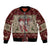 Cat And Sock Christmas Bomber Jacket Xmas Holiday Patterns - Wonder Print Shop