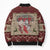 Cat And Sock Christmas Bomber Puffer Jacket Xmas Holiday Patterns - Wonder Print Shop