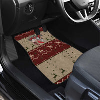 Cat And Sock Christmas Car Mats Xmas Holiday Patterns - Wonder Print Shop