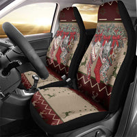 Cat And Sock Christmas Car Seat Cover Xmas Holiday Patterns - Wonder Print Shop