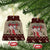 Cat And Sock Christmas Ceramic Ornament Xmas Holiday Patterns - Wonder Print Shop