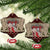 Cat And Sock Christmas Ceramic Ornament Xmas Holiday Patterns - Wonder Print Shop