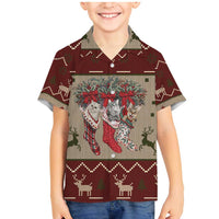 Cat And Sock Christmas Family Matching Mermaid Dress and Hawaiian Shirt Xmas Holiday Patterns - Wonder Print Shop