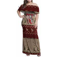 Cat And Sock Christmas Family Matching Off Shoulder Maxi Dress and Hawaiian Shirt Xmas Holiday Patterns - Wonder Print Shop