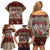 Cat And Sock Christmas Family Matching Off Shoulder Short Dress and Hawaiian Shirt Xmas Holiday Patterns - Wonder Print Shop