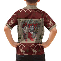 Cat And Sock Christmas Family Matching Puletasi and Hawaiian Shirt Xmas Holiday Patterns - Wonder Print Shop