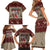 Cat And Sock Christmas Family Matching Short Sleeve Bodycon Dress and Hawaiian Shirt Xmas Holiday Patterns - Wonder Print Shop