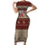 Cat And Sock Christmas Family Matching Short Sleeve Bodycon Dress and Hawaiian Shirt Xmas Holiday Patterns - Wonder Print Shop