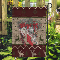 Cat And Sock Christmas Garden Flag Xmas Holiday Patterns - Wonder Print Shop