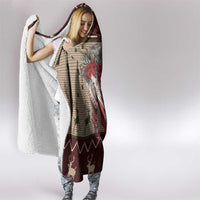 Cat And Sock Christmas Hooded Blanket Xmas Holiday Patterns - Wonder Print Shop