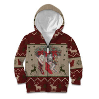 Cat And Sock Christmas Kid Hoodie Xmas Holiday Patterns - Wonder Print Shop