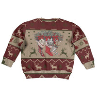 Cat And Sock Christmas Kid Ugly Christmas Sweater Xmas Holiday Patterns - Wonder Print Shop