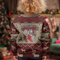 Cat And Sock Christmas Kid Ugly Christmas Sweater Xmas Holiday Patterns - Wonder Print Shop