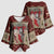 Cat And Sock Christmas Kimono Sleeve Blouse Xmas Holiday Patterns - Wonder Print Shop
