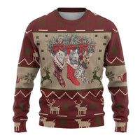 Cat And Sock Christmas Ugly Christmas Sweater Xmas Holiday Patterns - Wonder Print Shop