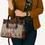 Cat And Sock Christmas Leather Bag Xmas Holiday Patterns - Wonder Print Shop