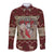 Cat And Sock Christmas Long Sleeve Button Shirt Xmas Holiday Patterns - Wonder Print Shop