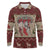 Cat And Sock Christmas Long Sleeve Polo Shirt Xmas Holiday Patterns - Wonder Print Shop