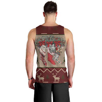 Cat And Sock Christmas Men Tank Top Xmas Holiday Patterns - Wonder Print Shop