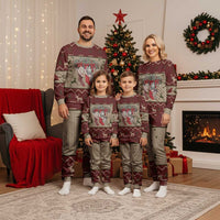 Cat And Sock Christmas Pajama Set Xmas Holiday Patterns - Wonder Print Shop