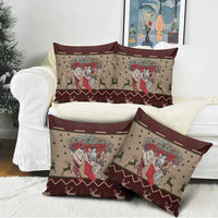 Cat And Sock Christmas Pillow Cover Xmas Holiday Patterns - Wonder Print Shop