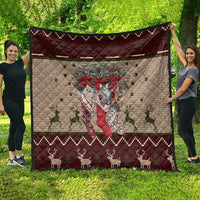 Cat And Sock Christmas Quilt Xmas Holiday Patterns - Wonder Print Shop