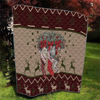 Cat And Sock Christmas Quilt Xmas Holiday Patterns - Wonder Print Shop