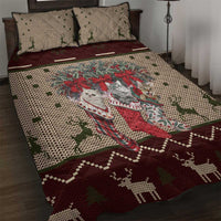 Cat And Sock Christmas Quilt Bed Set Xmas Holiday Patterns - Wonder Print Shop