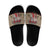Cat And Sock Christmas Slide Sandals Xmas Holiday Patterns - Wonder Print Shop