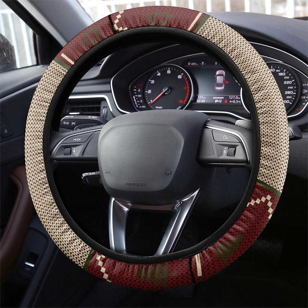 Cat And Sock Christmas Steering Wheel Cover Xmas Holiday Patterns - Wonder Print Shop