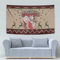 Cat And Sock Christmas Tapestry Xmas Holiday Patterns - Wonder Print Shop