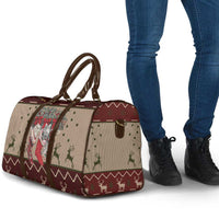 Cat And Sock Christmas Travel Bag Xmas Holiday Patterns - Wonder Print Shop