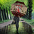 Cat And Sock Christmas Umbrella Xmas Holiday Patterns - Wonder Print Shop