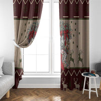 Cat And Sock Christmas Window Curtain Xmas Holiday Patterns - Wonder Print Shop