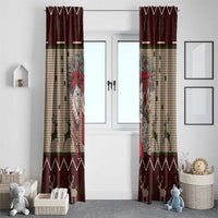 Cat And Sock Christmas Window Curtain Xmas Holiday Patterns - Wonder Print Shop