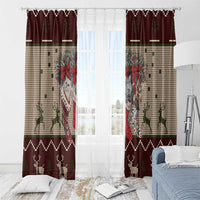 Cat And Sock Christmas Window Curtain Xmas Holiday Patterns - Wonder Print Shop