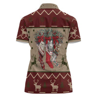 Cat And Sock Christmas Women Polo Shirt Xmas Holiday Patterns - Wonder Print Shop