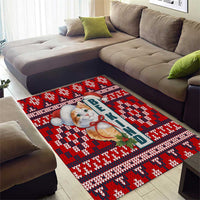 Cat Be Kind Christmas Area Rug Xmas Holiday Patterns - Wonder Print Shop