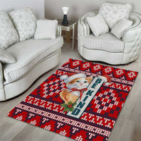 Cat Be Kind Christmas Area Rug Xmas Holiday Patterns - Wonder Print Shop