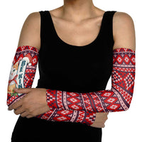 Cat Be Kind Christmas Arm Sleeves Xmas Holiday Patterns - Wonder Print Shop