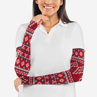 Cat Be Kind Christmas Arm Sleeves Xmas Holiday Patterns - Wonder Print Shop