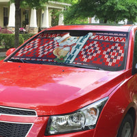 Cat Be Kind Christmas Auto Sun Shade Xmas Holiday Patterns - Wonder Print Shop