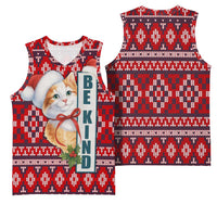 Cat Be Kind Christmas Basketball Jersey Xmas Holiday Patterns - Wonder Print Shop
