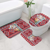 Cat Be Kind Christmas Bathroom Set Xmas Holiday Patterns - Wonder Print Shop