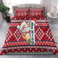 Cat Be Kind Christmas Bedding Set Xmas Holiday Patterns - Wonder Print Shop